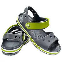 Дитячі Сандалі Crocs Крокс Баябенд Кідс — Чорно-гірчичні, фото 4