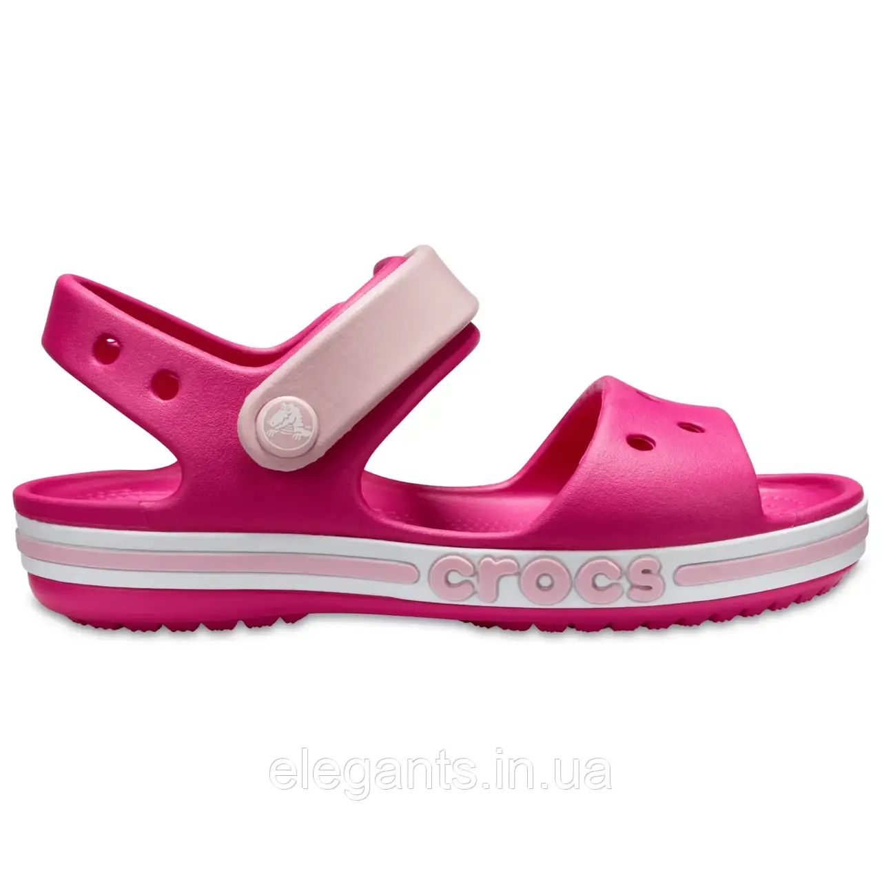 Crocs Kids 'Bayaband Sandal Candy Pink Дитячі Сандалії Крокс Боябенд Кідс Конфетно-рожевий