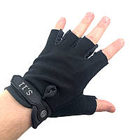 Перчатки без пальцев ЗСУ Черные летние тактические безпалые рукавицы