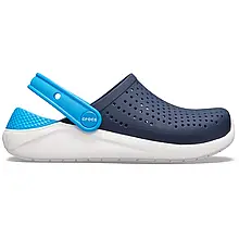 Crocs Kids’ LiteRide Clog Navy/White — Дитячі Сабо Крокс ЛайтРайд Темно-сині / Білі — Оригінал