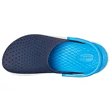 Crocs Kids’ LiteRide Clog Navy/White — Дитячі Сабо Крокс ЛайтРайд Темно-сині / Білі — Оригінал, фото 5