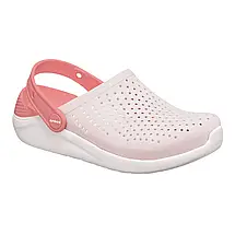 Crocs Kids’ LiteRide Clog Powder / White — Дитячі Сабо Крокс ЛайтРайд Пудрові / Білі — Оригінал, фото 3