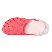Crocs Kids’ LiteRide Clog Poppy / White — Дитячі Сабо Крокс ЛайтРайд Червоні / Білі — Оригінал, фото 5