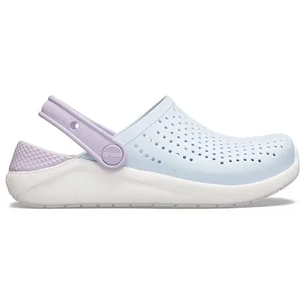 Crocs Kids’ LiteRide Clog Mineral Blue / White — Дитячі Сабо Крокс ЛайтРайд Мінерально-Сині / Білі — Оригінал, фото 1
