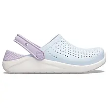 Crocs Kids’ LiteRide Clog Mineral Blue / White — Дитячі Сабо Крокс ЛайтРайд Мінерально-Сині / Білі — Оригінал