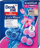 Туалетний блок (2 шт.) [Denkmit WC-Stein Blauspüler Flower]