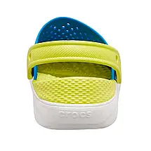 Crocs Kids’ LiteRide Clog Bright Cobalt / Citrus — Дитячі Сабо Крокс ЛайтРайд Яскравий Кобальт / Цитрус — Оригінал, фото 2