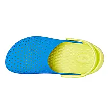 Crocs Kids’ LiteRide Clog Bright Cobalt / Citrus — Дитячі Сабо Крокс ЛайтРайд Яскравий Кобальт / Цитрус — Оригінал, фото 4