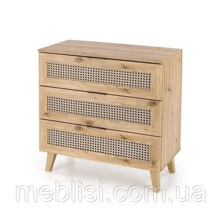 Комод BORNEO KM-2  дуб артізан/натуральний (80/40/85 cm) (Польща Halmar)