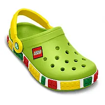 Crocs Kids' Crocband LEGO Green — Дитячі Сабо Крокс Крокбенд LEGO Зелені — Оригінал, фото 3