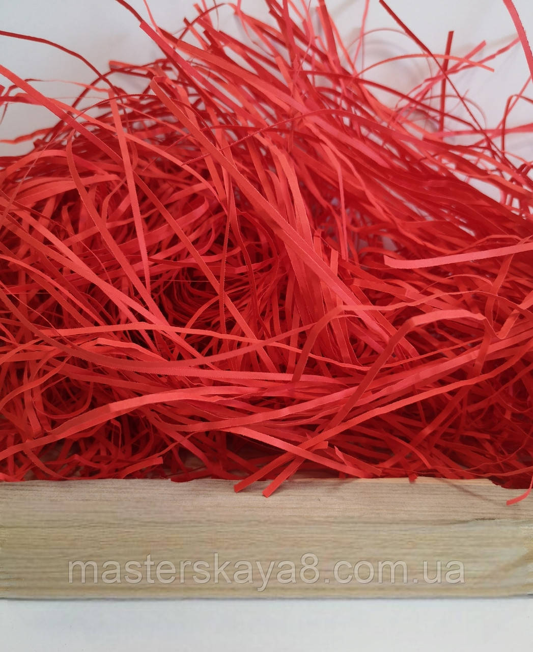 ОПТ 500 грам Паперовий наповнювач 2мм Червоний, фото 1