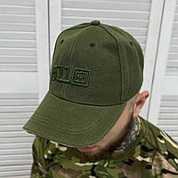 Мужская камуфляжная кепка бейсболка 5.11 олива Форменная мужская военная универсальная для ВСУ тактическая