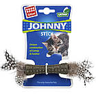 Іграшка для кішок з пресованої котячої м'яти з пір'ям, GiGwi Catnip / Розвиваюча гра з пером для кошенят, фото 5