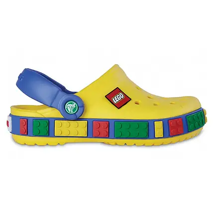 Crocs Kids' Crocband LEGO Yellow — Дитячі Сабо Крокс Крокбенд LEGO Жовті — Оригінал, фото 1
