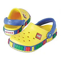 Crocs Kids' Crocband LEGO Yellow — Дитячі Сабо Крокс Крокбенд LEGO Жовті — Оригінал, фото 6