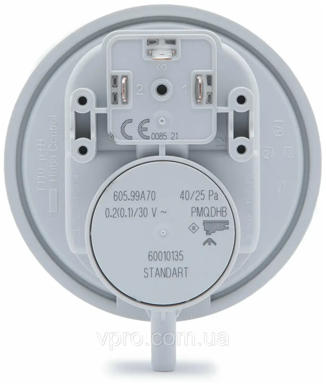 Пресостат димових газів Huba 40-25 Pa (універсальний), фото 1