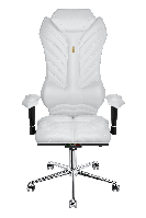 Эргономичное кресло для руководителей KULIK SYSTEM MONARCH, Белый (ID 0205)