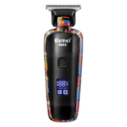 Машинка для стриження волосся Kemei KM-MAX5090 з насадками леза неіржавка сталь, фото 2