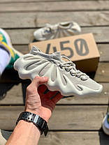 Жіночі Кросівки Adidas Yeezy Boost 450 Cloud White Gray / Адідас Ізі Буст 450 Клауд Сірі з Білим, фото 5