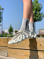 Жіночі Кросівки Adidas Yeezy Boost 450 Cloud White Gray / Адідас Ізі Буст 450 Клауд Сірі з Білим, фото 6