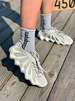 Жіночі Кросівки Adidas Yeezy Boost 450 Cloud White Gray / Адідас Ізі Буст 450 Клауд Сірі з Білим, фото 4