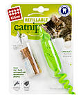 Іграшка (16,5 см) для кішок з м'ятою та паличкою мататабі GiGwi Refillable Catnip / Гумова мишка для котів, фото 6