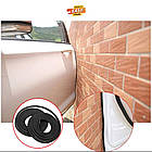 Молдинг стрічка на край дверей посилений основа метал Білий 1 метр (Бухта 5 метрів), фото 7