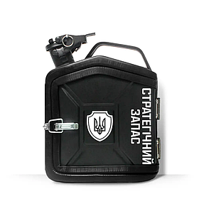 Каністра-бар на 5 л. з принтом на подарунок чоловікові "Стратегічний запас"