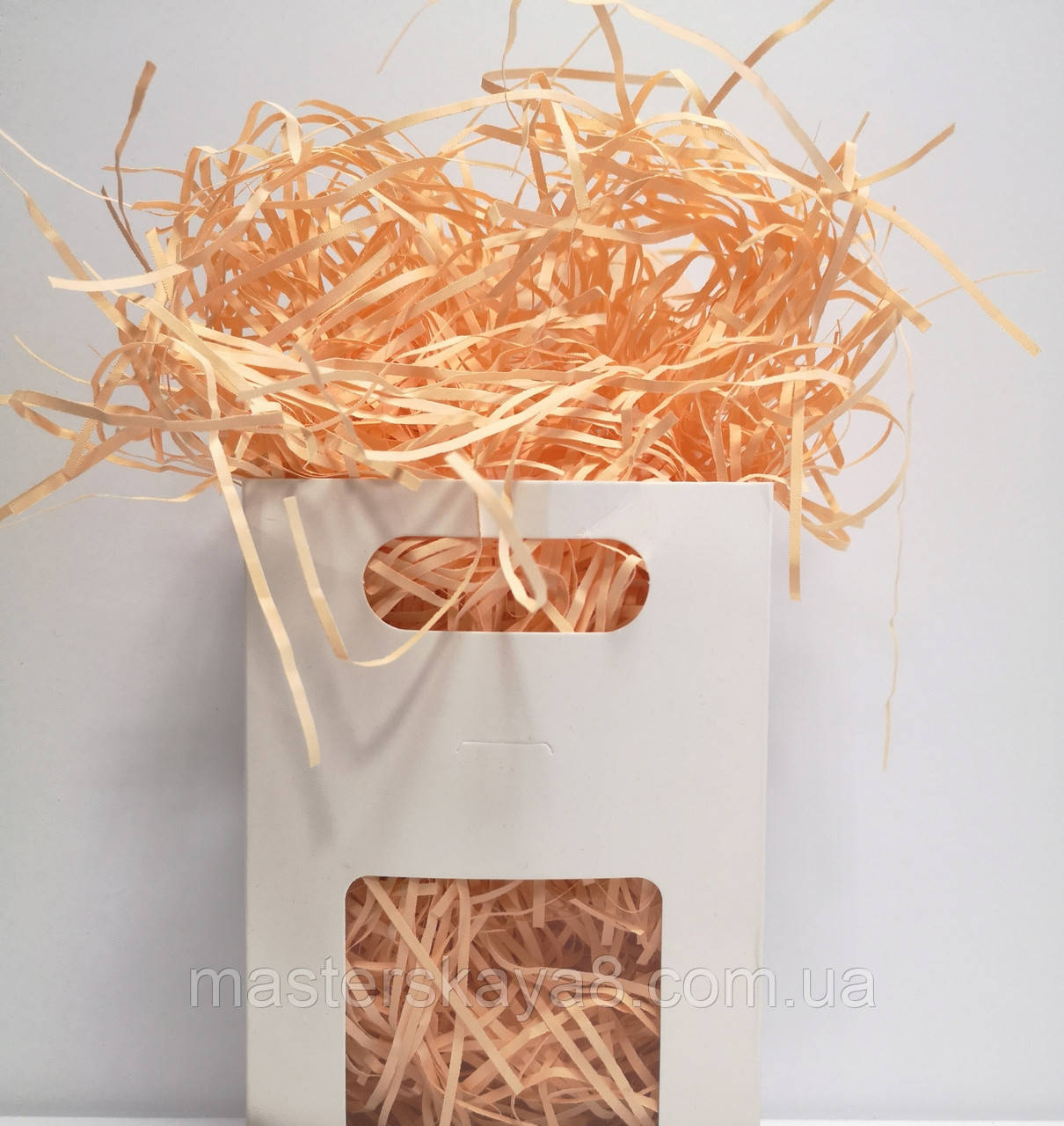 Паперовий наповнювач 25 г 2мм Персиковий, фото 1