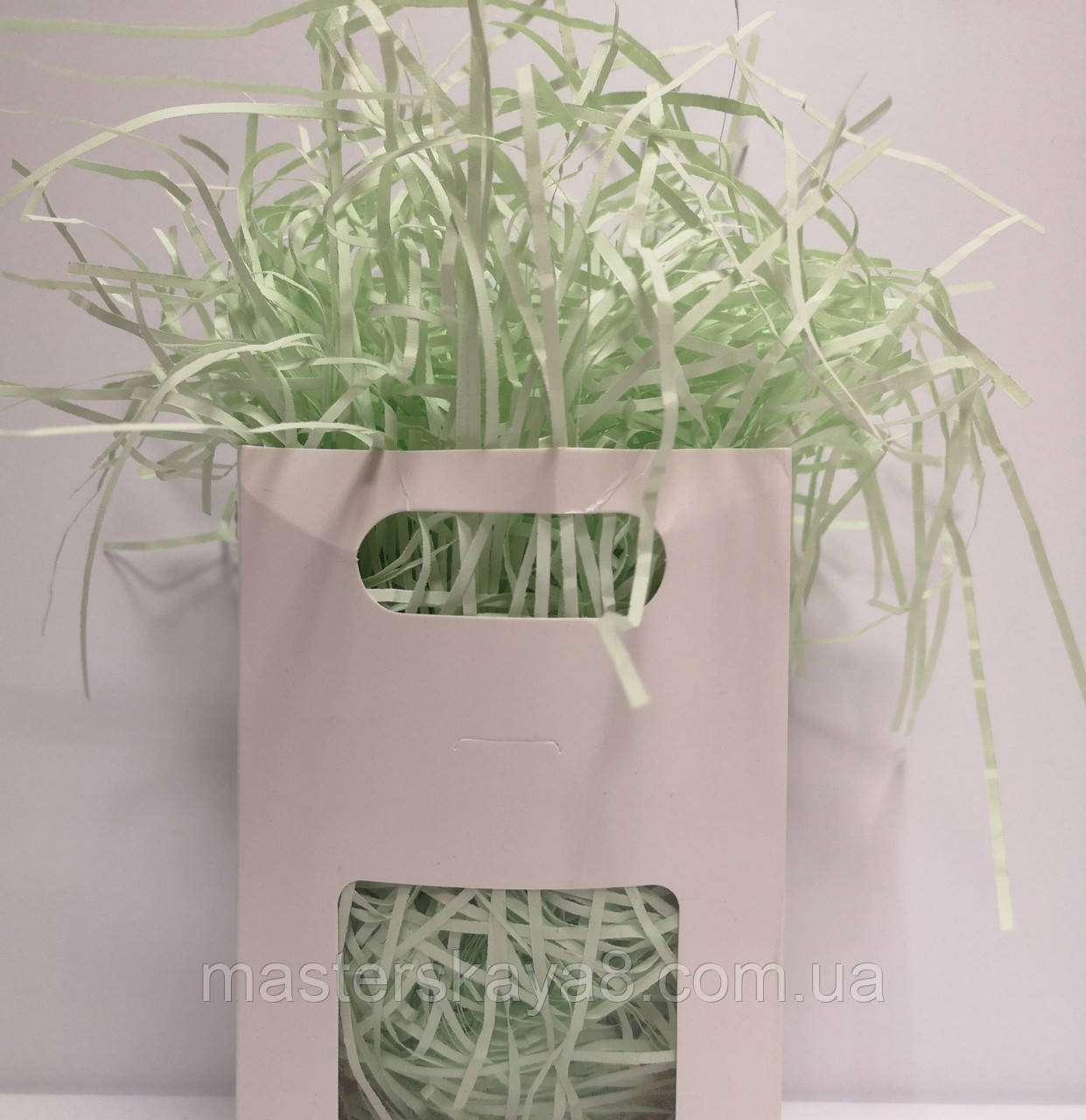 Паперовий наповнювач 25 г 2мм Салатовий пастель, фото 1