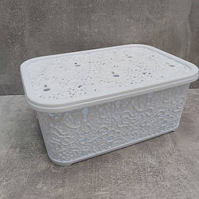 Корзина для зберігання побутових речей Elif Plastik Ажур 6 л Білий