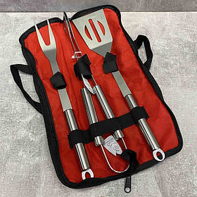 Набір для барбекю 3 предмети з нержавіючої сталі Stenson MH-0915