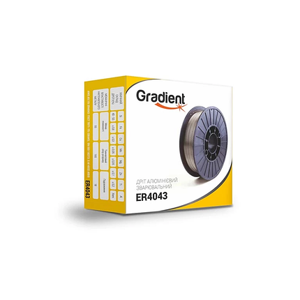 Зварювальний дріт алюмінієвий GRADIENT ER4043 Ø0,8 мм (0,5 кг) AlSi5, фото 3