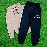 Спортивний костюм-двійка на блискавці на дівчинку розкішної якості Туреччина Розмір 134, фото 2