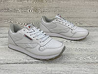 Кросівки жіночі Reebok Classic Leather White білі (Рібок). Женские кроссовки Reebok Classic White