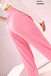 Жіночі спортивні штани, розмір XXL, рожеві., фото 3