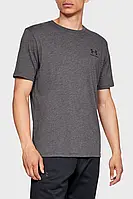 Мужская серая футболка Under Armour SPORTSTYLE LEFT CHEST SS