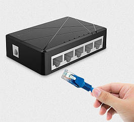 5-портів Gigabit Ethernet мережевий комутатор. 5port 1000 Mbit/s Ethernet Switch FEIYI FY-SG105M