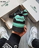Чоловічі кросівки Lacoste Black/Green, фото 7