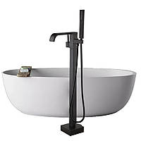 Змішувач для ванни WanFan кран, підлоговий душ Чорний