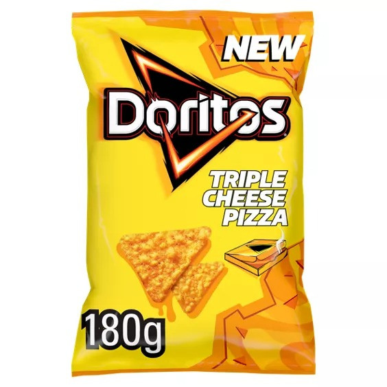 Чіпси Doritos Triple Cheese Pizza сирна піцца 180 g