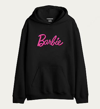 Креативна толстовка худі з написом "Barbie"