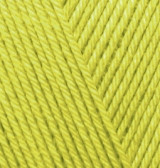 Нитки пряжа для в'язання мікрофібра DIVA Дива від ALIZE Алізе № 109 - лайм
