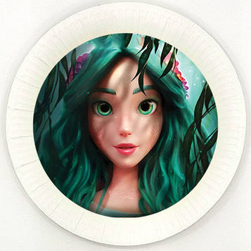 "Лісова Дівчина" - Тарілочки 18 см.