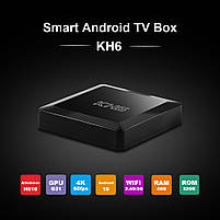 Cмарт приставка KH6 4/32 GB Allwinner H616 WI FI 2.4/5G (Android10), фото 9