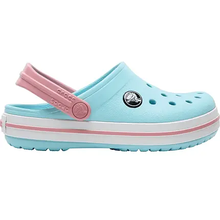 Crocs Kids’ Crocband Clog Ice Blue / White — Дитячі Сабо Крокс Крокбенд Айс Блу / Білі — Оригінал, фото 1