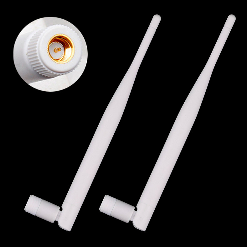 2шт антенна 4G LTE 3G GSM WiFi 6 dBi 1800-2400 MHz SMA Male для ...
