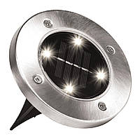 Солнечные уличные светильники Solar Disk Lights набор 4шт.! Лучшая цена
