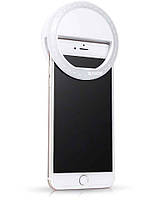 Светодиодное кольцо-вспышка LED Selfie Ring Light USB Белый! Лучшая цена