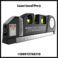 Лазерный уровень с рулеткой Laser Level pro 3 | Лазерный уровень | Уровень | Уровень строительный! Лучший